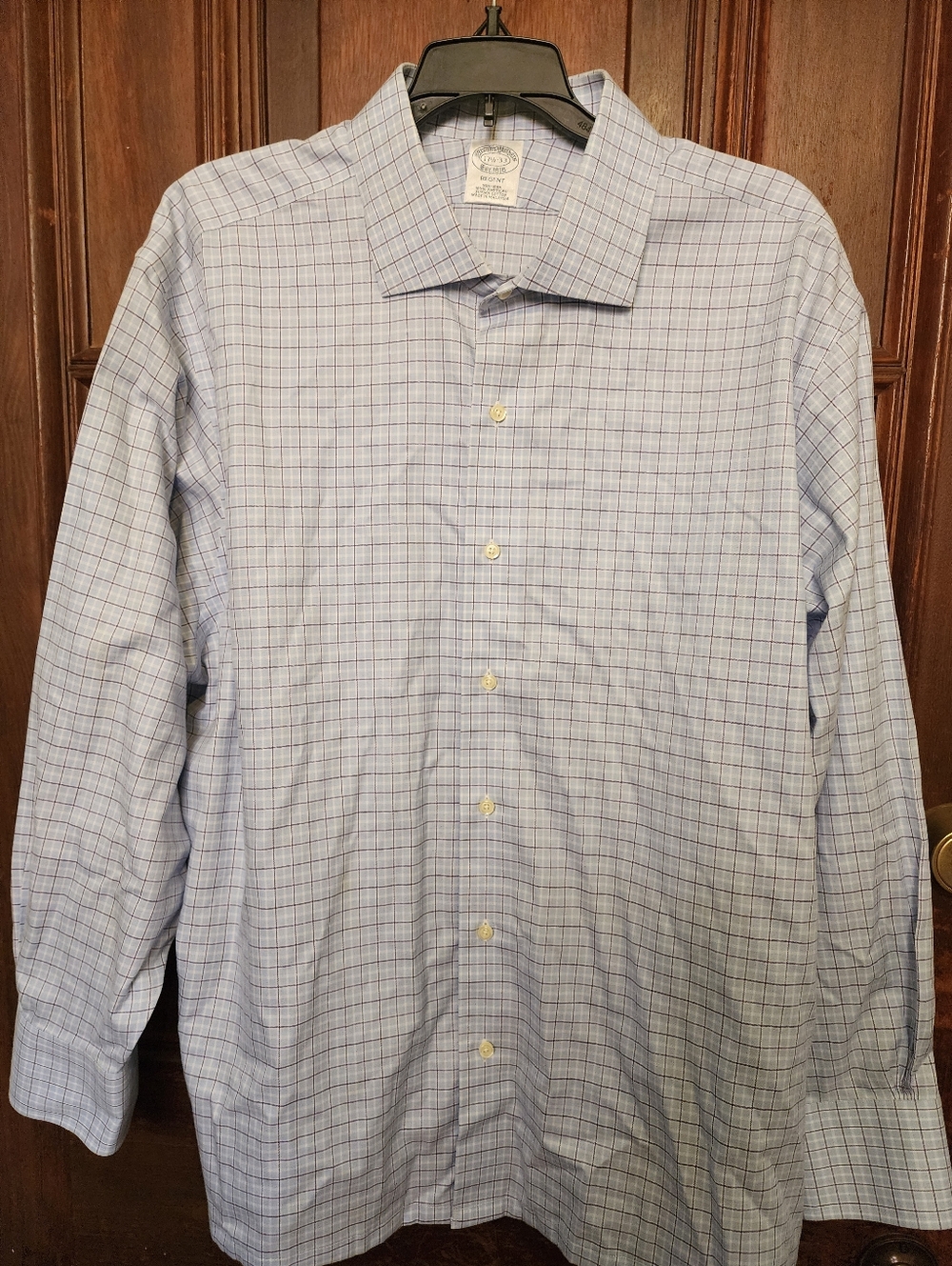 Brooks Brothers Regent 17 1/2-33 Blue Striped Button Up Men's Shirt